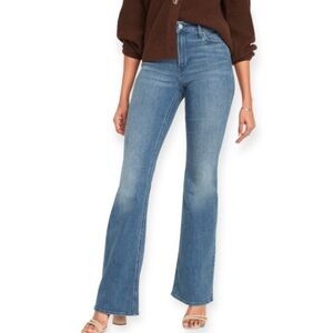 Old Navy NWT 2 Tall Flare High Rise Womens Jeans Stretch Slightly Distressed